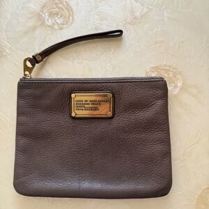 Marc Jacobs Standard Supply Workwear leather wristlet clutch